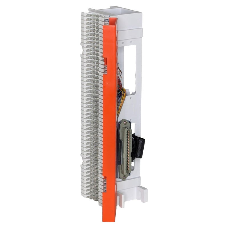 ICC 66 Block Prewired with 89D Mounting Bracket & Cover, Punch Down Block for Telephone System, 25 Pair Female Telco Connector, 66M1-25M - Image 1